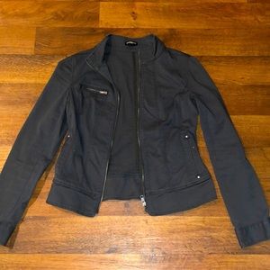 Express - Dark Grey Motto style utility jacket